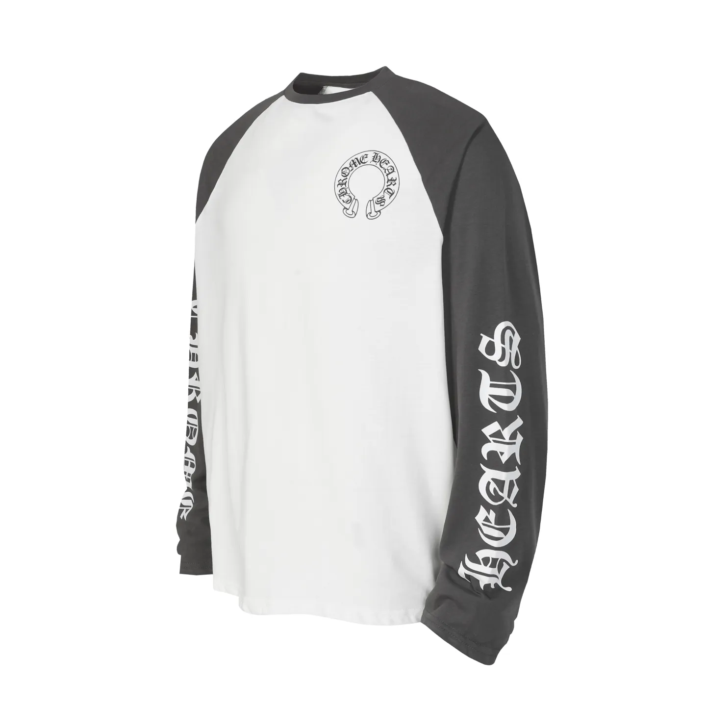P150 Cross-border model, please do not place an order if you are looking for quality -Chrome Hearts/Chrome Hearts 23ss Sanskrit printed popular long-sleeved T-shirt -High weight, high density and high quality. The wool is soft, delicate and skin-friendly. It feels soft and silky. It has excellent warmth and skin-friendly properties. -Customized weaving and dyeing, no color difference. No matter the fabric or workmanship details, it beats the ordinary version on the market. -Colour: white with gray -Size: S M L XL
